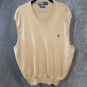Polo Ralph Lauren Camel XL Sweater Vest
